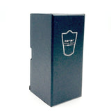 Parker Blue Wood Handle Synthetic Shaving Brush and Stand - Prohibition Style