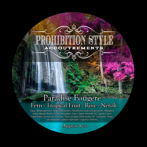 Prohibition Style - Premium Vegan Shaving Soap - Paradise Fougere - Prohibition Style