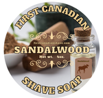 First Canadian Shave Soap Co. - SANDALWOOD SHAVING SOAP - Prohibition Style