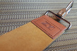 High Quality Leather Strop Double Layer Razor With Cloth Backing - Prohibition Style